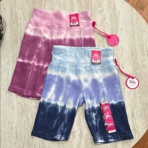 NWT Justice 2 Pairs Of Bike Shorts *S(7/8)